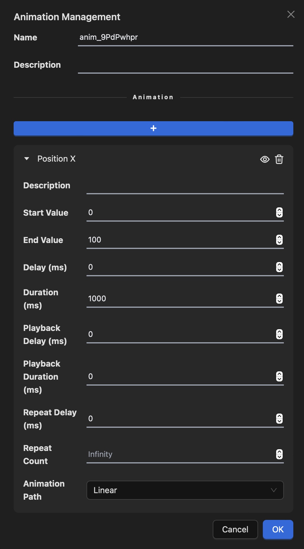 Edit Widget Animation